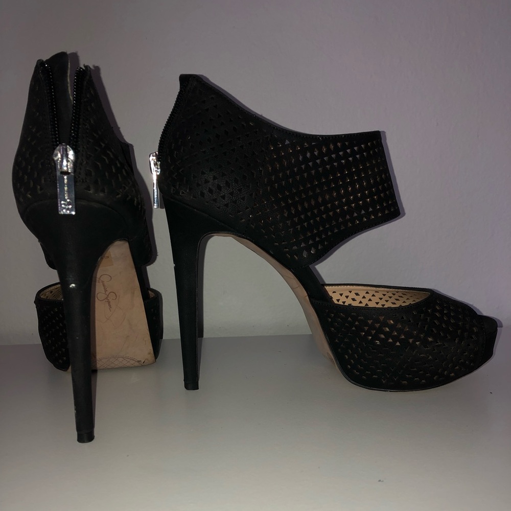 Black stilettos high heels